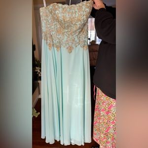 Jovani JVN63749 Strapless A-line Formal Dress Size 18
